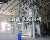 河北50吨玉米加工设备安装案例