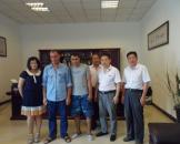 阿尔及利亚客户来我厂订购面粉机设备